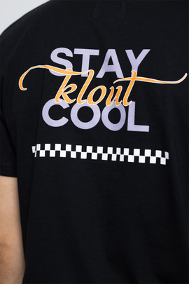  Camiseta Klout Cool Negro Unisex