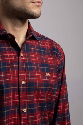  CAMISA TARTAN ESCARLATA